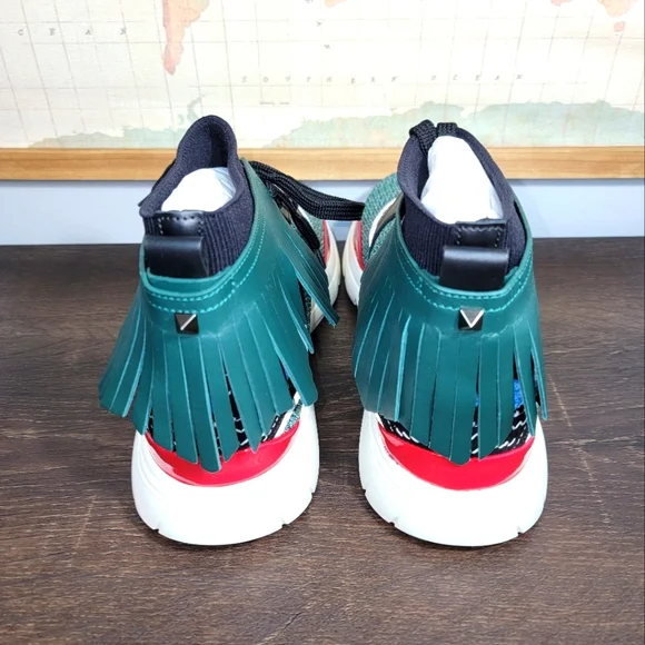 BRAND NEW Valentino Garavani Emerald/ Nero Sky/Bianco